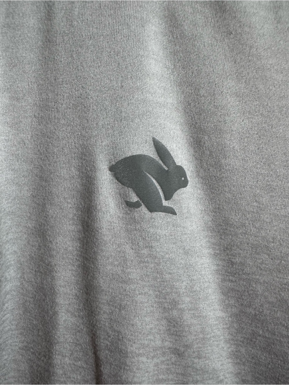 Rabbit Quarter Zip Running Pullover Gray Long Sleeve Athletic Top S - Picture 4 of 16
